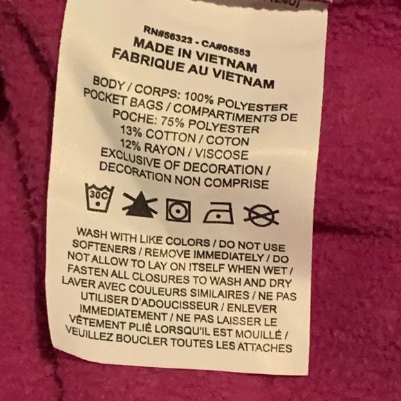 Nike One Therma-FIT Oversized 1/2 Zip Fleece Med Pink Women's/Magenta Sweatshirt - Picture 7 of 8